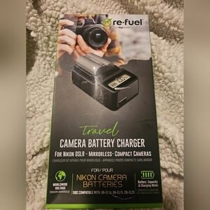 Nikon Camera Battery Charger - Black and Green